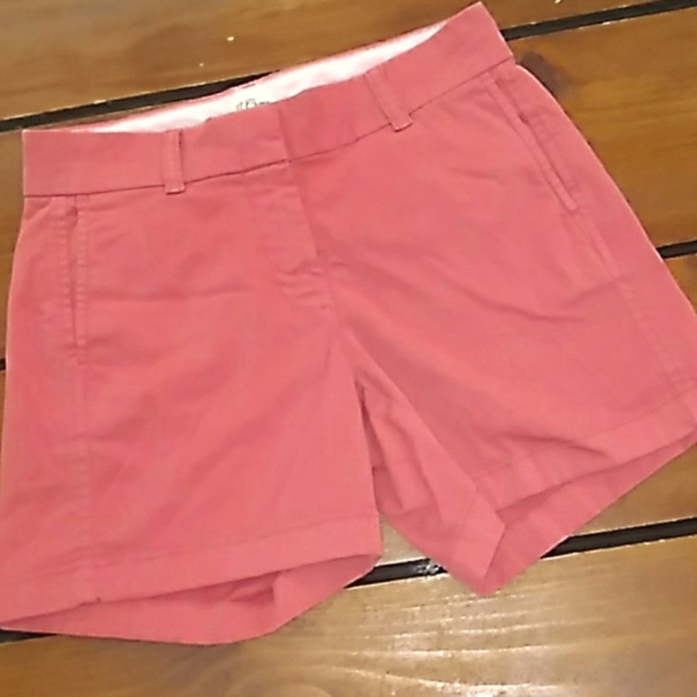 J Crew Shorts Sz 00 Dusty Rose 🌹 Red Pink color